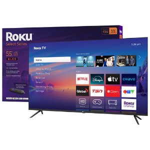 Roku Select 系列 55英寸 QLED 4K HDR Roku 智能电视（2025款｜Best Buy 独家 55R5C5CA）

