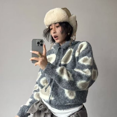 openyy Tan 仿羊羔绒雷锋帽