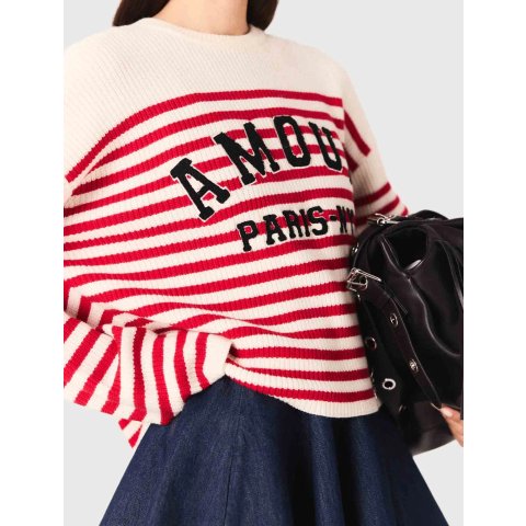 Rib Knit 条纹毛衣