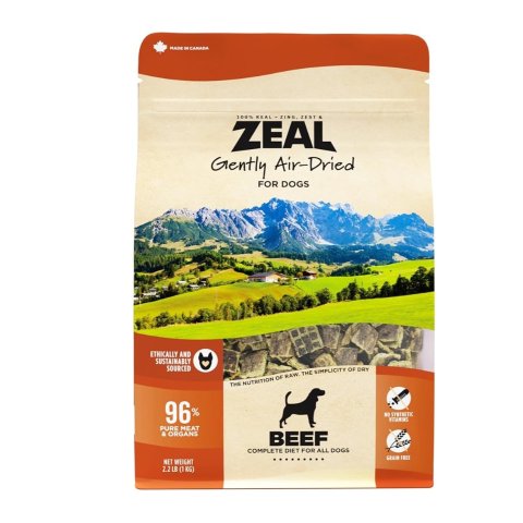 ZEAL Canada 风干牛肉狗零食 高蛋白易消化 加拿大全肉配方