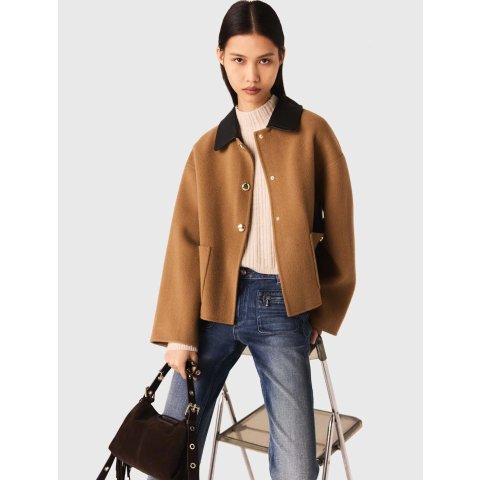 Double-faced 可拆领大衣