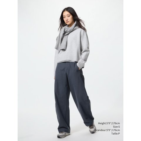 Barrel宽腿裤加长款