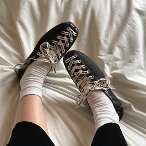 GanniSporty 芭蕾平底鞋 黑色