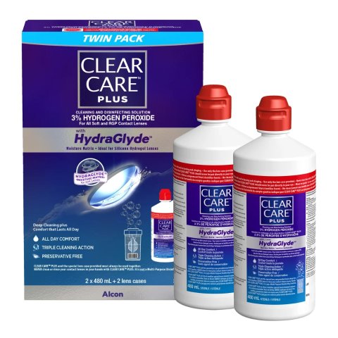 Clear Care Plus 隐形眼镜护理液 2瓶装