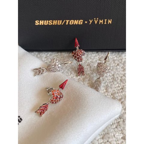 YVMIN Heart Arrow 镶嵌耳环