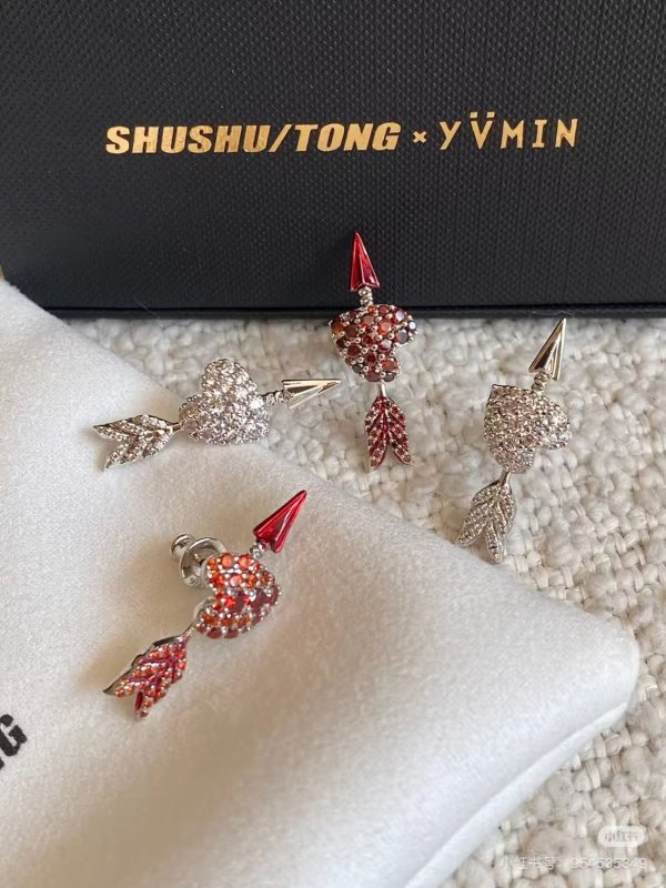 YVMIN Heart Arrow 镶嵌耳环
