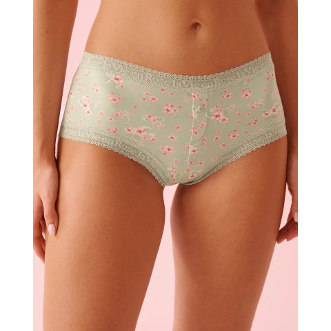 Super Soft 蕾丝边女平角内裤