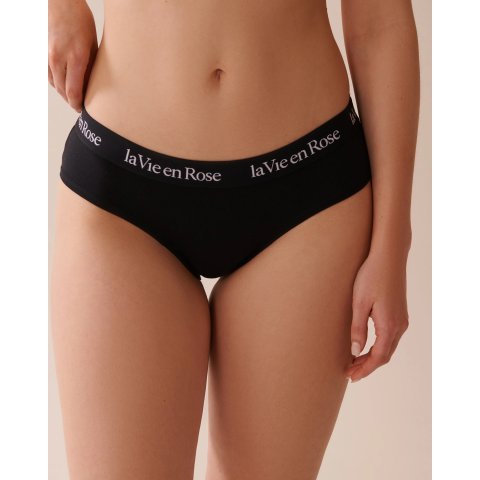 Logo 棉质弹力低腰内裤