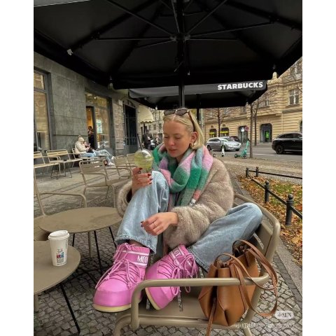 Pink Icon 低筒尼龙靴