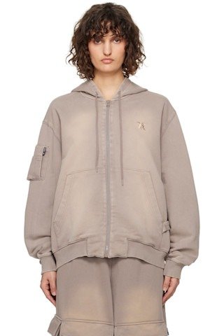 Pocket Box帽衫 米色