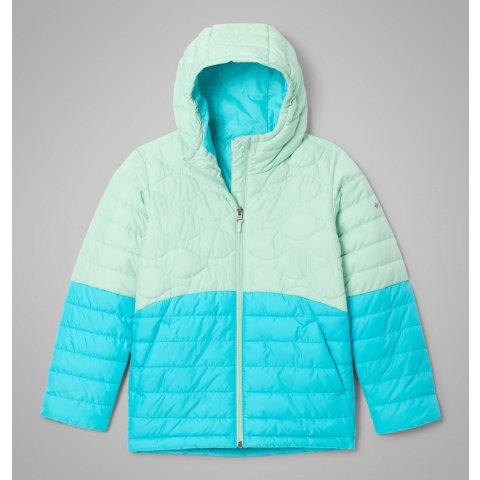 Columbia天水蓝+马尔代夫蓝Humphrey Hills II 女童羽绒服