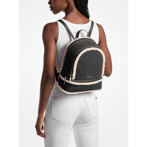 Rhea 中号麂皮双肩包