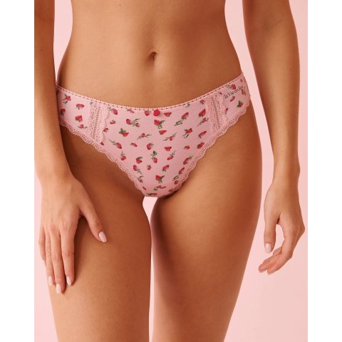 蕾丝棉丁字裤