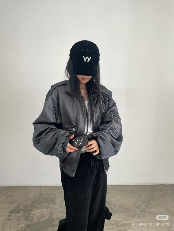 Gray Satin 夹克 飓风款