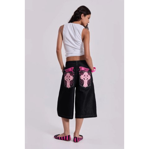 Pink Sapphire Cross Colossus 牛仔短裤