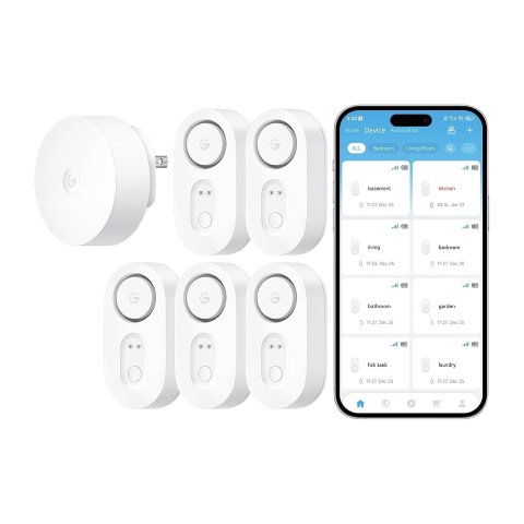 GoveeLife 升级版智能漏水探测器5个装 超长探测距离