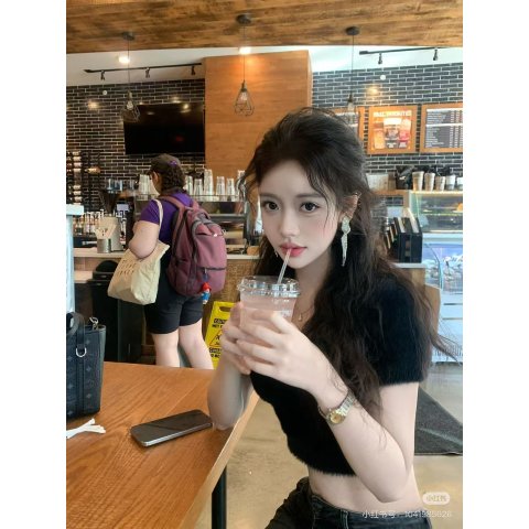 Black Modular 针织毛衣