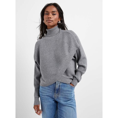 Turtleneck 交叉毛衣