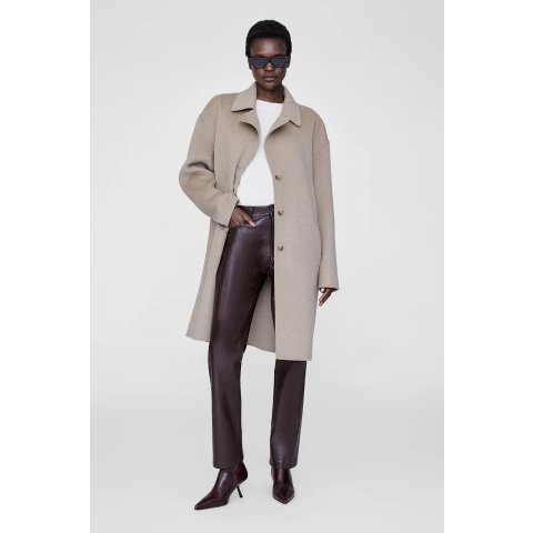 Portia 长款大衣 黑色