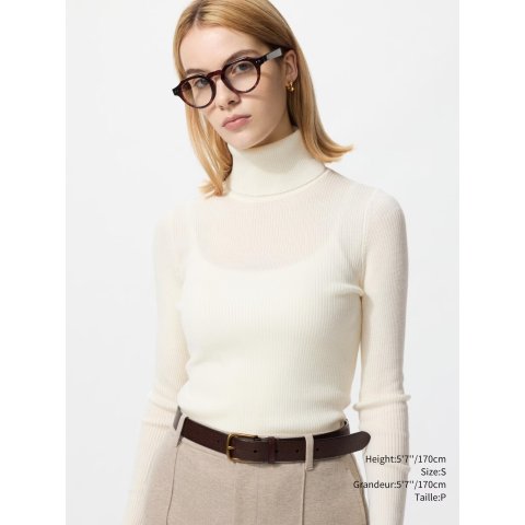 羊毛高领毛衣 女款