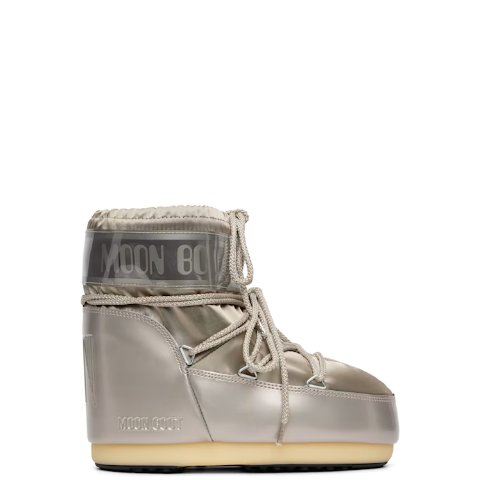 Silver Icon Low Glance 缎面短靴