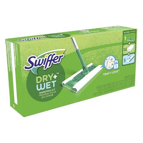 Swiffer 干湿拖把套装 1拖把杆+14干布+5湿布替换装