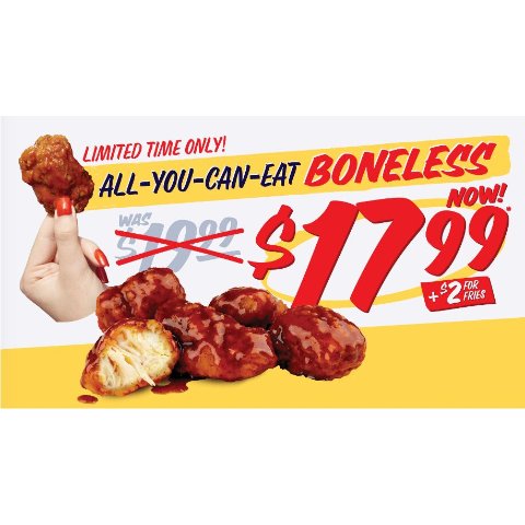 St Louis Bar & Grill 无骨炸鸡任吃 不强制购买饮料