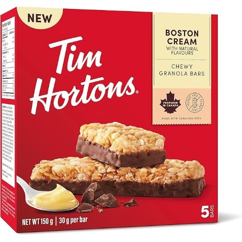 Tim Hortons 波士顿奶油燕麦棒 5支