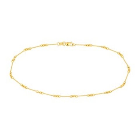 Twisted Bar 金色链脚链