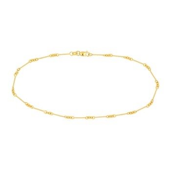 Twisted Bar 金色链脚链