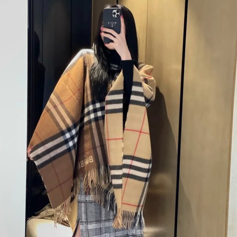 格纹披肩