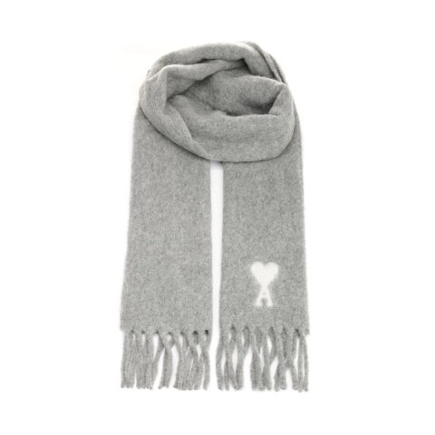 AMI Paris 流苏围巾 Logo款