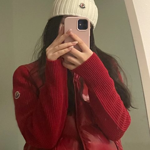 Moncler 拉链拼接徽标开衫