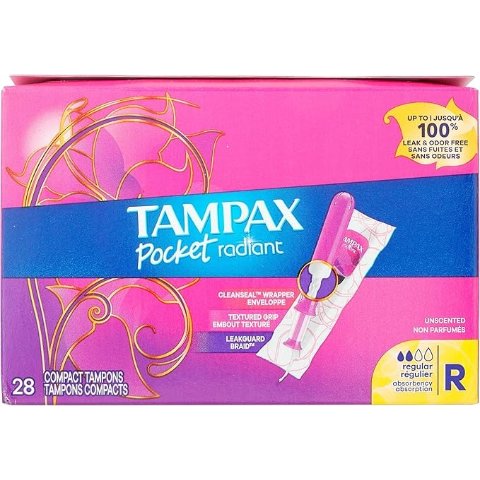 Tampax Radiant 卫生棉条 常规型 28支