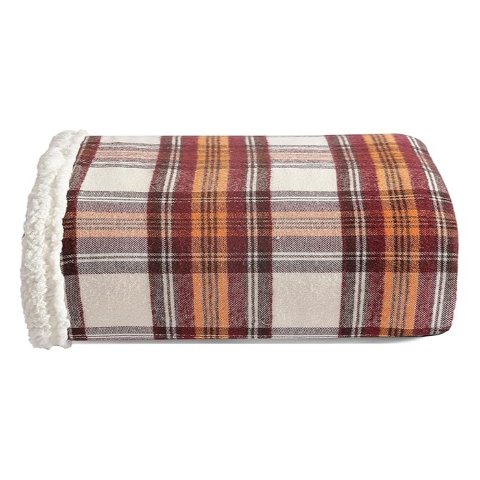 Edgewood 红色羊羔绒毯