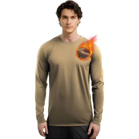 Rahhint 羊驼毛长袖抓绒衫 卡其色