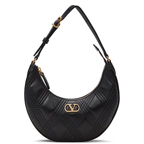 Valentino GaravaniQuiltie 67 迷你包 黑色