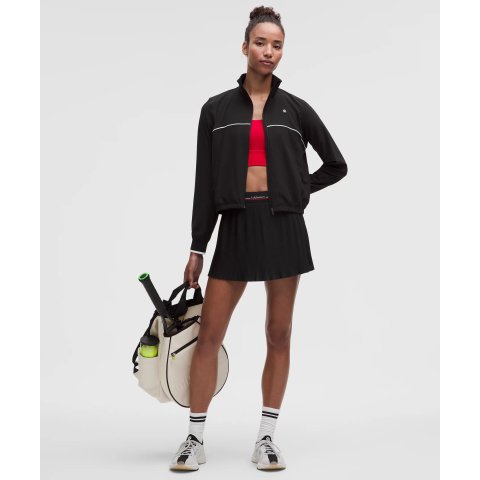 Logo-Waist 网球长裙 微褶中腰