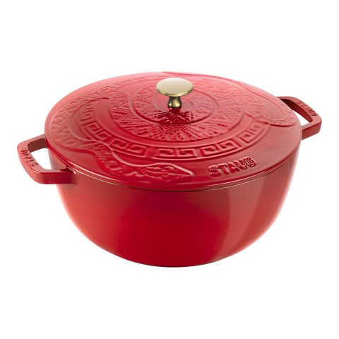 ZwillingStaub La Cocotte 樱桃色珐琅铸铁锅 4.8L