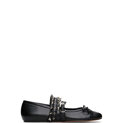 Black Spike 芭蕾平底鞋