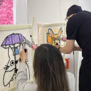 和另一半亲手制作小毯毯💗