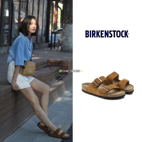 带扣一脚蹬凉鞋