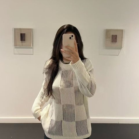 Off-White 格纹毛衣
