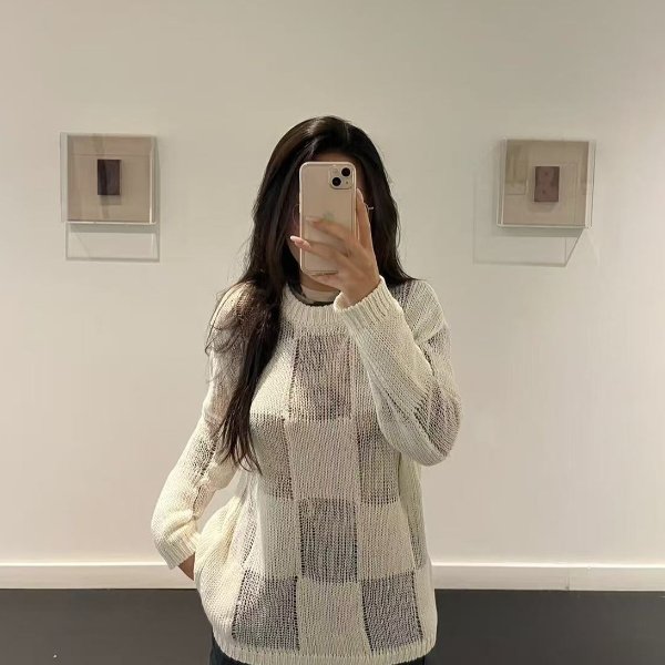 Off-White 格纹毛衣