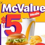 McDonalds 麦当劳 穷鬼套餐来了! 鸡堡+薯条+pop就$5