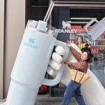 再降价：Stanley 官网冬促 梦幻珠光紫吸管杯€30收