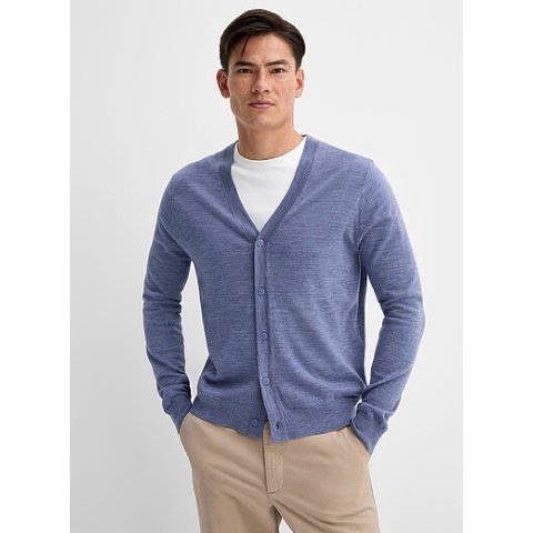 美利奴羊毛开衫