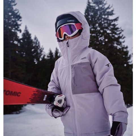 Columbia超上镜星黛露紫 omni金点保暖+防水Holcomb Grove 大童夹克XL