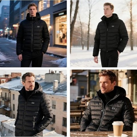 Rrtizan 男士加热马甲（含电池）一键升温，通勤户外都稳