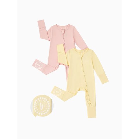  长袖连体衣 防滑 2件装